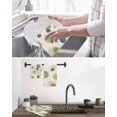 thumbnail image 5 of Abstract Geometric Kitchen Dish Towels for Drying Dishes Set of 2, Farmhouse Vintage Polka Dot Green Waffle Weave Microfiber Hand Tea Bathroom Towels Quick Dry & Absorbent Towel 15.7x23.6, 5 of 7