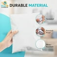 thumbnail image 6 of Shop4Mailers 14.5 x 19 Glossy White Plastic Self Seal Poly Mailer Flat Bags Waterproof Shipping Envelope 2 Mil for Apparel, Clothes, Shirts, Books – Permanent Adhesive Seal (1000 P, 6 of 6