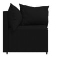 thumbnail image 3 of vidaXL Garden Corner Sofas with Cushions 2 pcs Black Poly Rattan, 3 of 5
