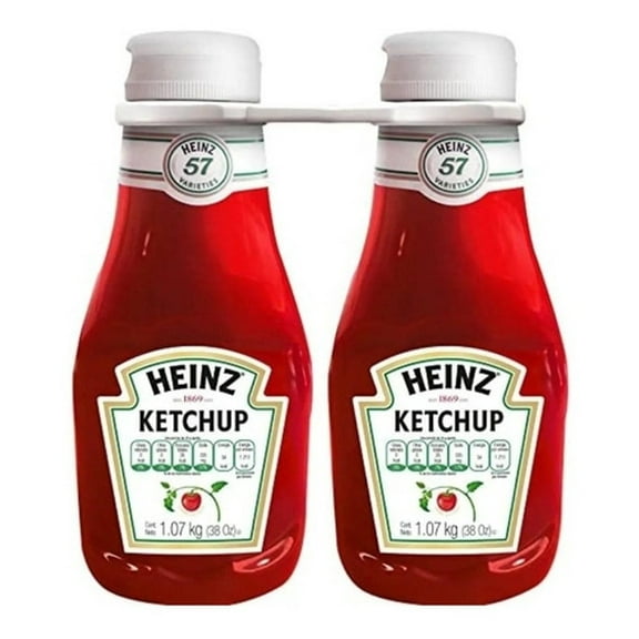 Salsa Catsup Ketchup Heinz Pack 2 Botellas De 1.07 Kg