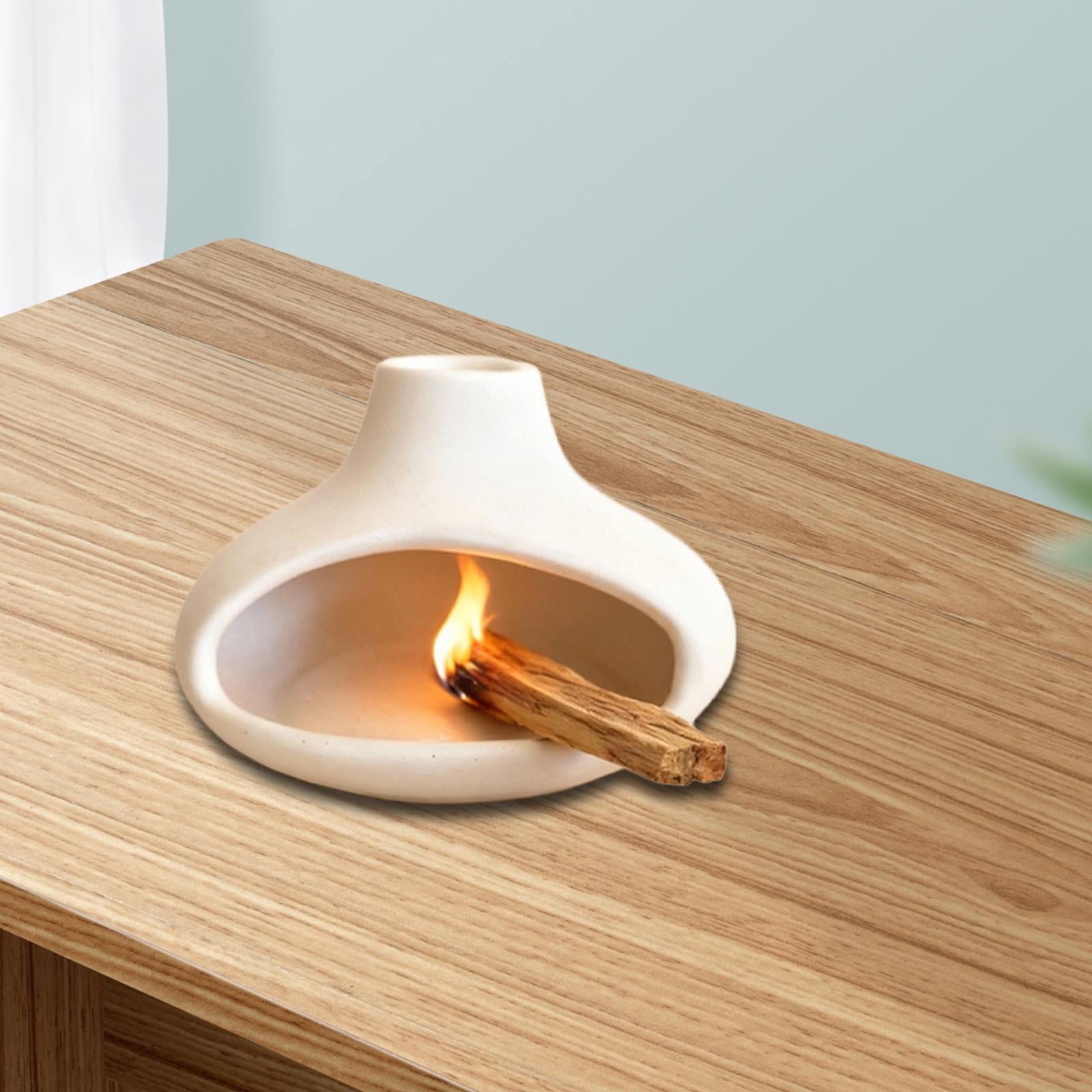 WLPZXP Ceramic Incense Burner Holder Censer SPA Decoration Accents Incense Cone Burner White