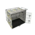 thumbnail image 6 of Spring Dog Crate Cover, Abstract Botanical Pattern with Bird Silhouettes and Colorful Plants, Easy to Use Pet Kennel Cover Small Dogs Puppies Kittens, 7 Sizes, Charcoal Grey Multicolor, by Ambesonne, 6 of 6