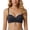 Black, variant on Push Up Padded Bras for Women Wireless Lace-Up Plunge Drawstring Bra Beige M