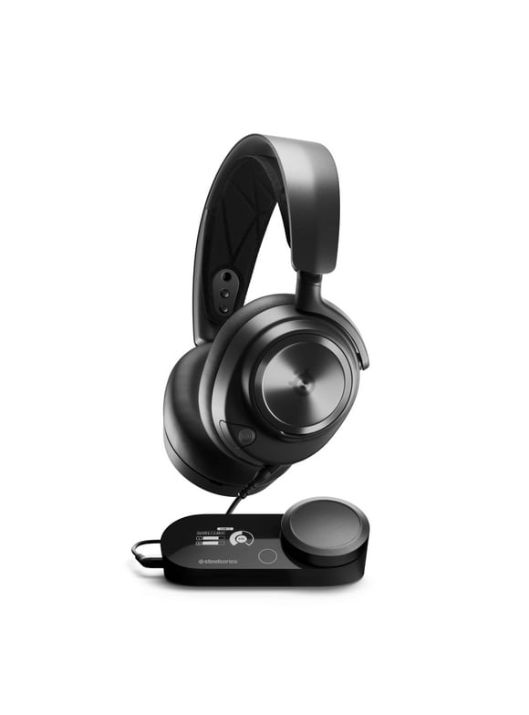SteelSeries Arctis Nova Pro Multi-System Gaming Headset - Premium Hi-Fi Drivers - Hi-Res Audio - 360 Spatial Audio -  GameDAC Gen 2 - ESS Sabre Quad-DAC - ClearCast Gen 2 Mic - PC, PS5, PS4, Switch