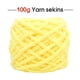 thumbnail image 4 of Advancent Hilo de tejer de 100g, bufandas de hilo para tejer a mano, gorro, gorro, hilos de ganchillo tejidos a mano, accesorio de costura para Artesanía No.03 Advancent HA009091-03, 4 of 6