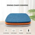 thumbnail image 2 of Chair Pads with Ties 18X17, Memory Foam Kitchen Chair Cushions with Ties 18 Inch, Non Slip Chair Pads for Dining Chairs Set of 2 4 6, Seat Cushions Covers Washable,Red,6pcs, 2 of 7