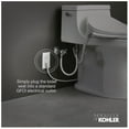 thumbnail image 4 of KOHLER K-8298-96 C3-155 Biscuit Elongated Slow-Close Heated Toilet Seat, 4 of 7