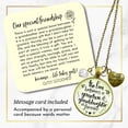 thumbnail image 2 of To Granddaughter Necklace Love Between Grandma Gutsy Goodness Adult Female Bronze Metal, 2 of 8