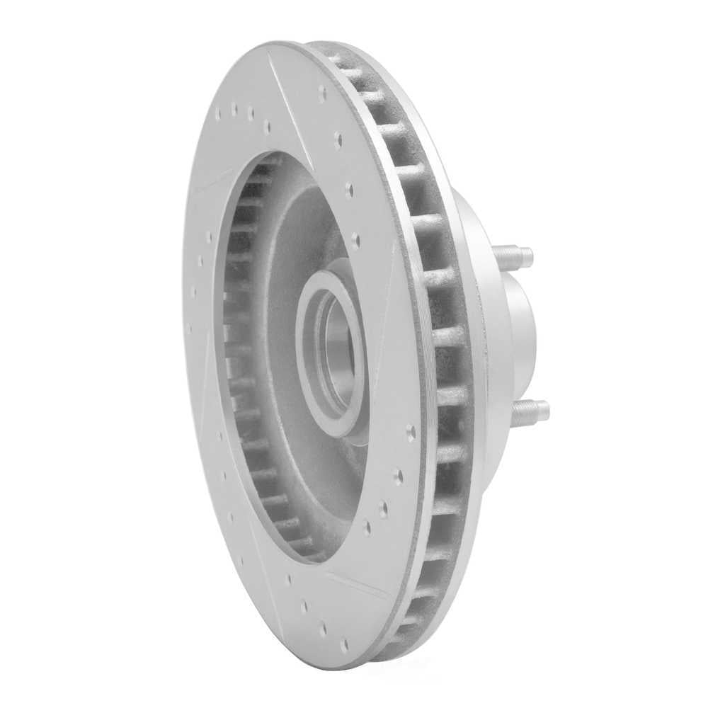 Dynamic Friction Company 631-54011L DFC Brake Rotor - Drilled And Slotted - Silver