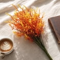 thumbnail image 6 of Artificial Flowers Fall Decor, Artificial Stems Tall Bouquet for Vase, Silk Home Table Centerpiece, Elegant Living Room Accent, 12.6", Orange, Lazyguy, 6 of 7