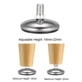 thumbnail image 4 of Niveladores de Muebles, Altura Ajustable de 18mm a 22mm Rosca M10 x 12.5mm, 10Pcs, 4 of 4
