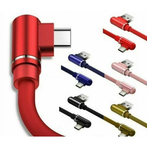 Max Life 6' USB Type A to USB Type C Cable, Blue, 2 Count