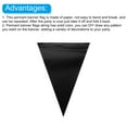 thumbnail image 4 of Uxcell Pennant Banner Flags String Triangle Hanging Triangle Bunting Flags for Festive Wedding Birthday Party Decorations White, Black, Red, 4 of 7