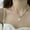 Butterfly Pearl, variant on Boho Multi-layer Pearl Chain Pendant Necklace Choker Charm Womens Party Jewelry-Cherry Pearl