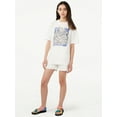 thumbnail image 2 of Free Assembly Girls Oversized Graphic Print Tee, Sizes 4-18, 2 of 5