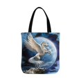 thumbnail image 2 of ASHLEIGH Abstract Art Decor, Pegasus Unicorn Canvas Tote Bags Reusable Shopping Bags Grocery Bags Party Supply Bags for Women Men Kids, 2 of 3