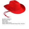 thumbnail image 5 of Zruodwans Hemming Wide Brim Floppy Hat Adjustable Western Cowboy Cowgirl Hat Jazz Sun Hat Classic Vintage Bowler Hat for Kids Girls, 5 of 8
