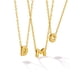 thumbnail image 4 of S925 Sterling Silver Initial Letters Mini Necklace 14K Gold Plated Personalized 26 A-Z Alphabet Pendant Mini Necklace Valentine's Jewelry Gift, 4 of 5