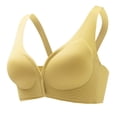 thumbnail image 5 of Women's Seamless Front Closure Push Up Bra Jelly Strip Back Smoothing Sports Bra Enhances Cleavage And Comfortable Staples Bra Womens Running Bra Padded Bra No Underwire Support Bras for Women Tan Bra, 5 of 5