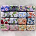 thumbnail image 2 of RSACCSKY 8Pcs Metal Hinged Tin Box Container Floral Farmhouse Rustic Mini Portable Small Storage Container Kit with Lid for Home Storage 2.1x1.5x1 Inch (White), 2 of 6