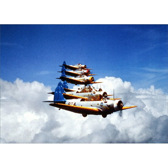 Avanti Press Squadron Of Military Planes America Collection Get Well Card