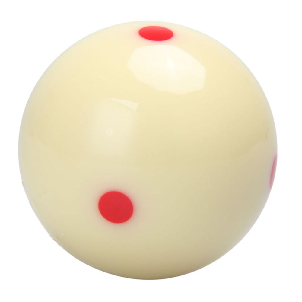 5.72cm Red 6 Dot-Spot White Pool Billiard Practice Training Cue Ball Replacement 