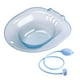 thumbnail image 4 of Asiento de inodoro para baño con asiento para lavabo para mujer, cuenco profundo para baño, resistente a altas temperaturas. azul B, 4 of 9