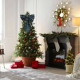 thumbnail image 2 of Elegant Buffalo Plaid Wreath Bow, 13.78'' x 9.84" Large Xmas Bow Ribbon for Wreath, Tree Topper, Door & Wall, Holiday Party Indoor Outdoor Decorations, 2 of 5