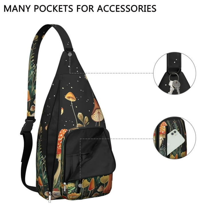 accessory bags for outside of hiking backpacks Waterproof Hiking Backpack Sling Bag for Women – Lightweight Crossbody Bags  with Adjustable Strap, Multipurpose Chest Bag for Travel, Outdoor