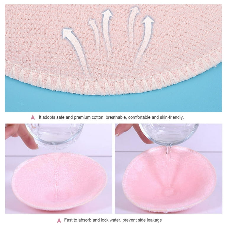 NEW Nursing Bra Breast Pads 5 Sets Washable Reusable 100% 5 Ply Cotton So  Cute
