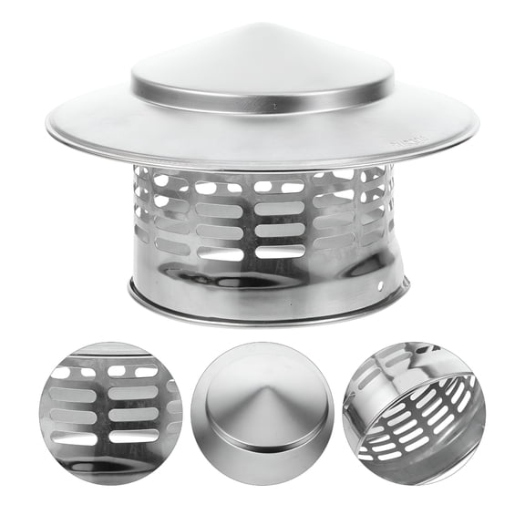 TALENO Stainless Steel Roof Chimney Cap,Chimney Pipe Rain Cap,Stove Exhaust Pipe Rain Cap