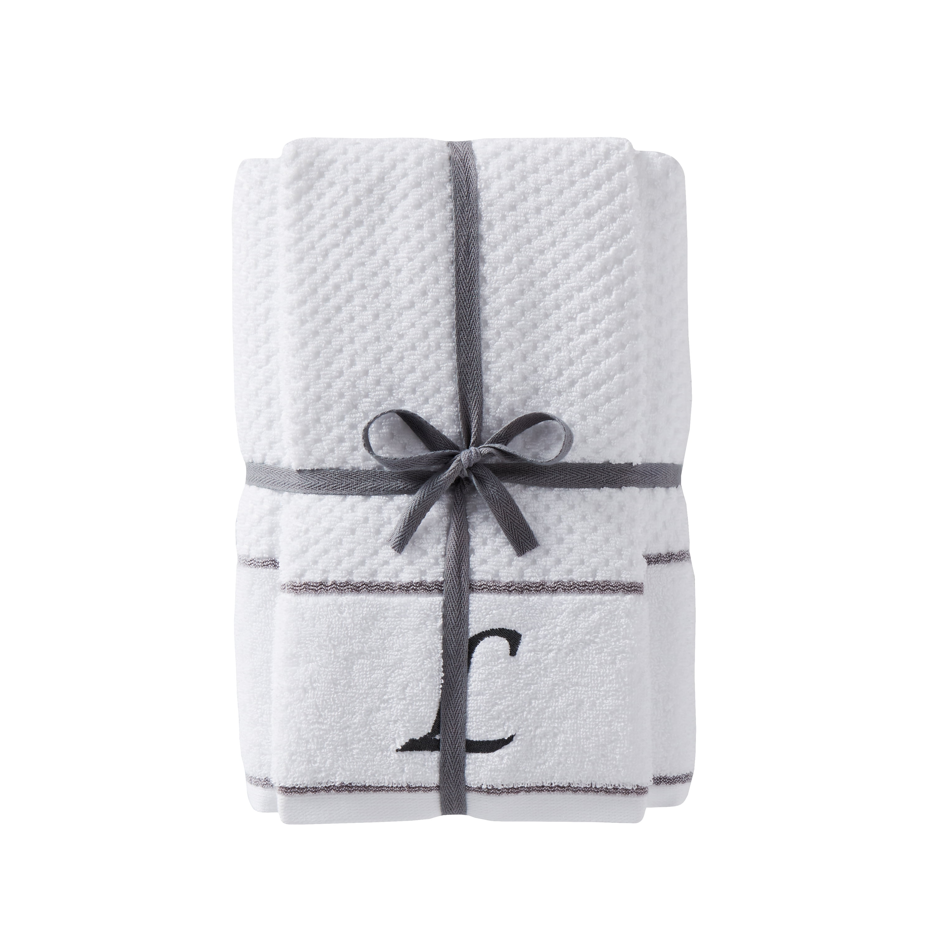 SKL Home Monogram 'L' 4 Pc Bath And Hand Towel Set