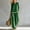 Green, variant on IUYRTFE Women's Striped Wide Leg Pants Set Button Front Long Sleeve Top Casual Lounge Outfit