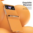 thumbnail image 5 of MonsDirect for 6.7 inch Samsung Galaxy Z Flip 4 5G 2022 Case with A Capacitance Pen, Two Hinge Protection Hard PC Back Anti-Drop Shockproof Full Coverage with S Pen Holder for Galaxy Z Flip 4, Orange, 5 of 7
