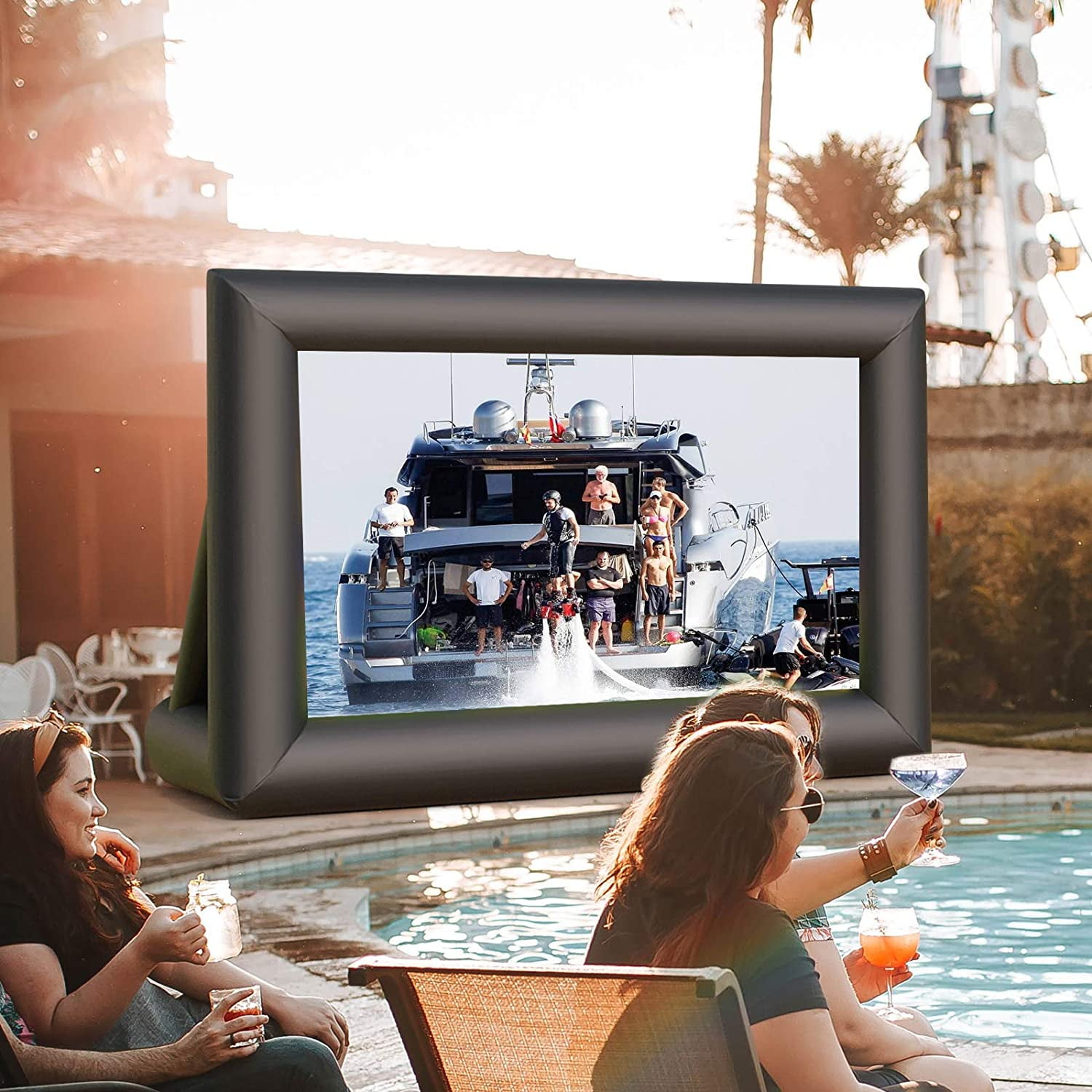 SUNCOO 15ft Inflatable Projector Screen 
