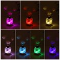 thumbnail image 5 of LED Madera Bola Soporte Exhibición Base 10x10x2cm Colorido Luz Cuadrado USB Interruptor para Cristal Bola Piedra Unique Bargains pedestales de exhibición decorativos, 5 of 5