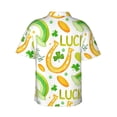 thumbnail image 3 of Bixox Men's Hawaiian Shirts Men's St Patrick's Day1 Print Short-Sleeve Shirt-Medium, 3 of 8