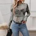 thumbnail image 4 of JIUWEN Women's Basic Long Sleeves Mesh Sheer Tops-Gray-L,Sheer Tops for Women,Long Sleeve Mesh Tops for Women, 4 of 6
