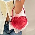 thumbnail image 5 of Bolsos de noche con forma de corazón de melocotón para mujer, bolsos de diseñador de lujo, carteras, novedad 2024, en caja de plástico ABS transparente para el hombro, 5 of 5
