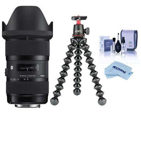 UPC: 0192223131767 | 18-35mm f/1.8 DC HSM ART Lens for Canon EF  Bundle with Joby GorillaPod 3K Kit  Cleaning Kit  Cleaning Cloth