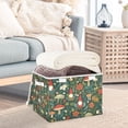 thumbnail image 3 of Yayeee Collapsible Storage Bin with Lid Fabric Closet Decorative Basket with Handles, Forest Mushroom Pattern, 3 of 7
