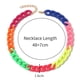 thumbnail image 2 of Collares de cadena de eslabones de resina de colores, Collar Punk acrílico de Color caramelo para mujeres y niñas, joyería, 2 uds., 2 of 5