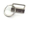 thumbnail image 2 of 50 llaveros de tela de 32 mm para hacer tú mismo, con anilla para llaves, para correa de equipaje, accesorios., 2 of 6