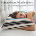 thumbnail image 5 of Black Pink Blue Striped Pillow Covers 24x36 Inch Cal King Size, Modern Stripes Art Farmhouse Decorative Pillowcase with Zipper, Microfiber Pillow Protector, Breathable Pillowcases for Couch Sofa Bed, 5 of 9