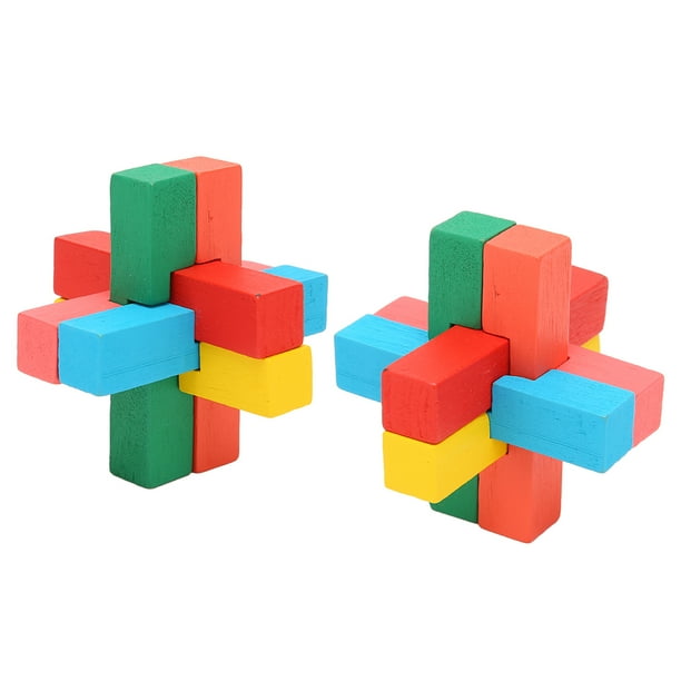 Cerebro 6 En 1 Rompecabezas De Madera Juguetes De Bloqueo Rompecabezas Intelectual Juegos Cerebrales Para Adultos Mayores
