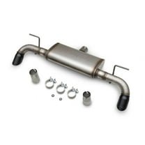 Flowmaster 718154 FlowFx Axle-Back Exhaust Stainless Dual Exit Black Tips
