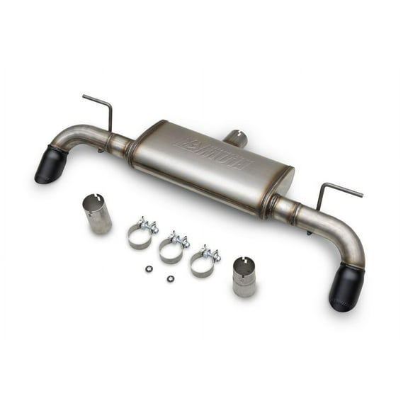 Flowmaster 718154 FlowFx Axle-Back Exhaust Stainless Dual Exit Black Tips
