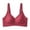 Wine, variant on Vrorvz Plus Size Bras for Women Wireless Push up Bra Adjustable Straps Bralette Breathable Comfortable Tops