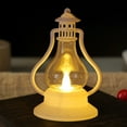 thumbnail image 5 of Vintage Electronic Candle Lamp With Flickering Flame Effect, Battery-Powered Mini Oil Lamp For Christmas Tabletop, Bedroom, Or Mantel Winter Night Ambience Lighting Decoration, 5 of 6