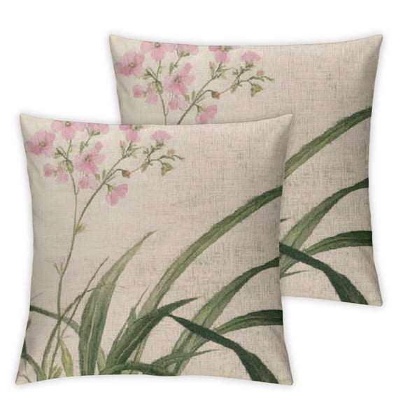 Pillow Covers Spring Floral & Plants Decorative Throw Pillow Case Cushion Cover Square Pillowcase for Sofa